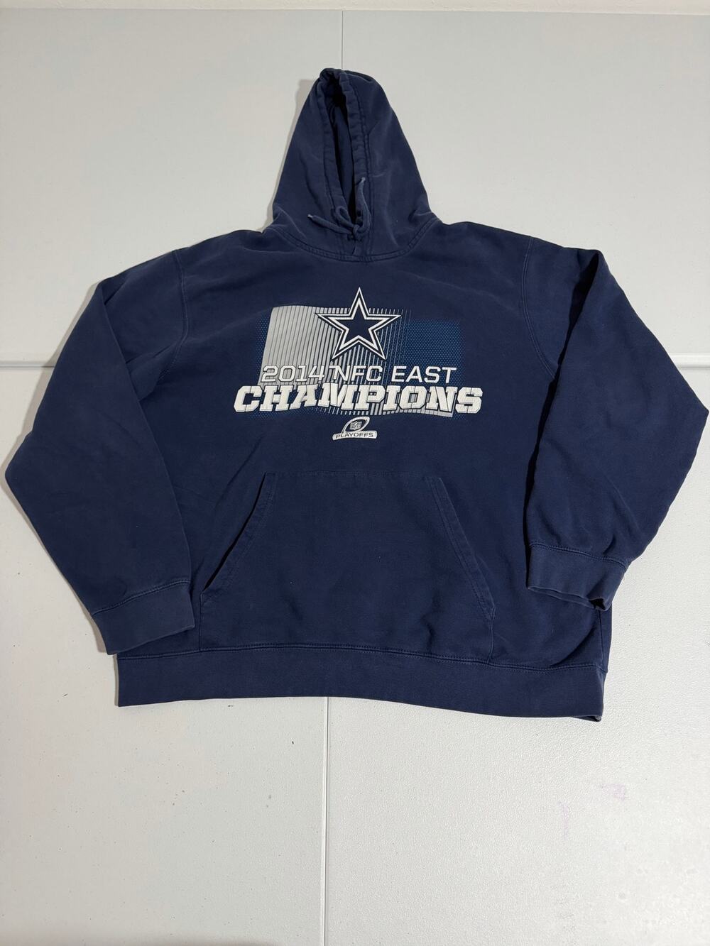 Dallas Cowboys 2014 NFC East Champions Hoodie Navy Pullover NFL Playoffs